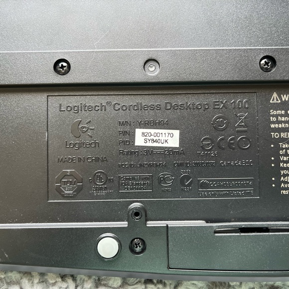 Logitech Cordless Keyboard - Picture 4 of 4